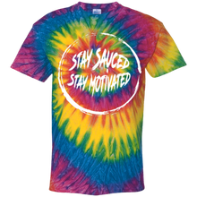 Stay Sauced Stay Motivated Youth Tie Dye T-Shirt