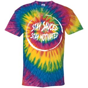 Stay Sauced Stay Motivated Youth Tie Dye T-Shirt