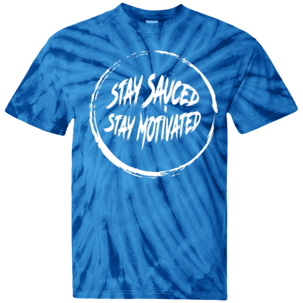 Stay Sauced Stay Motivated Youth Tie Dye T-Shirt