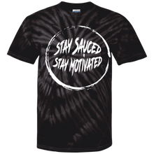 Stay Sauced Stay Motivated Youth Tie Dye T-Shirt